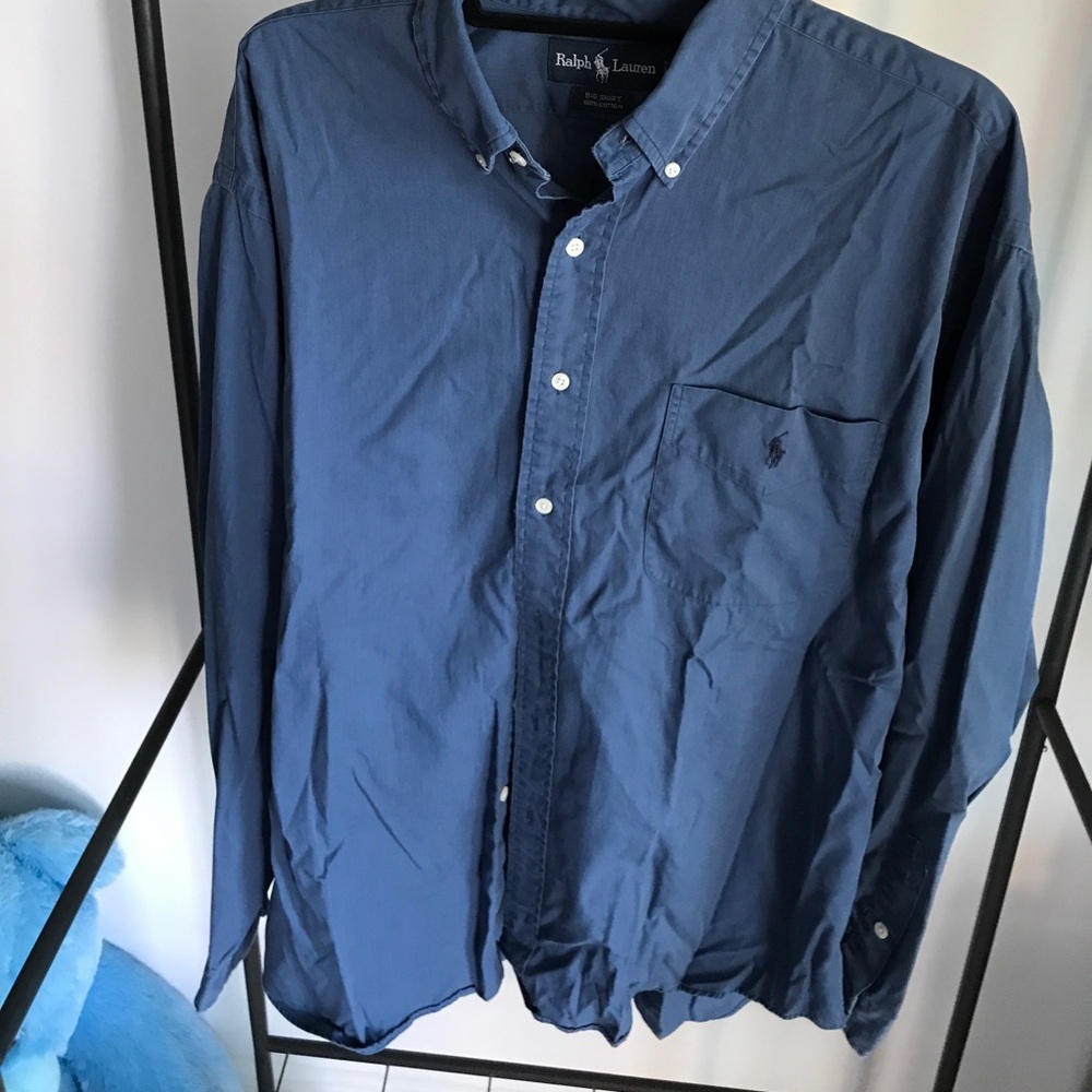 Blue Button Down Ralph Lauren - Large - image 1